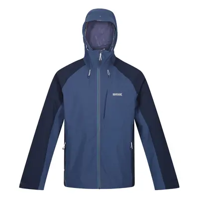 (3XL, Admiral Blue/Navy) Regatta Mens Britedale Colour Block Waterproof Jacket