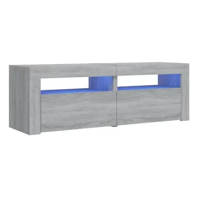 (grey sonoma) vidaXL TV Cabinet with LED Lights Entertainment Centre Furniture Multi Colors