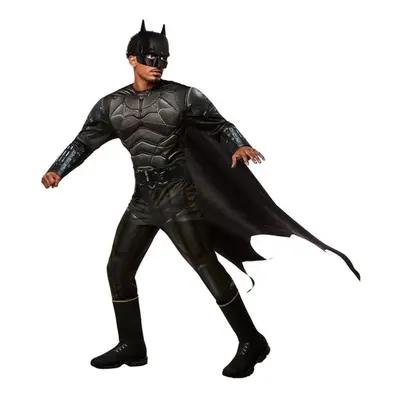 (XL, Black) Batman Mens Deluxe Costume