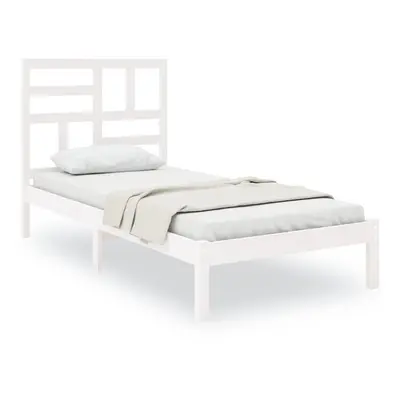 (white, x cm) vidaXL Solid Wood Bed Frame Home Wooden Bedstead Bed Base Multi Colours/Sizes