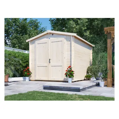 Dunster House Wooden Garden Shed 2.5m x 3m Heavy Duty Cabin Petrus