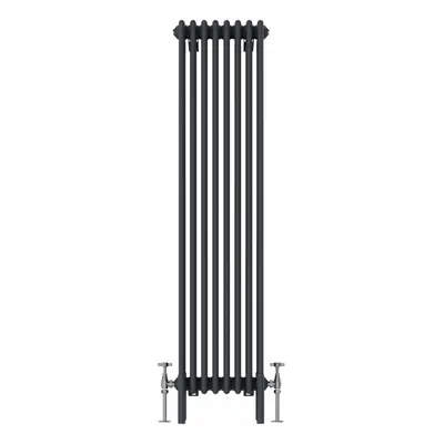 (1500x380mm, Anthracite) NRG Traditional Cast Iron Style Style Radiator Four Column Designer Bat