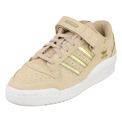 adidas Forum Low Womens Casual Trainers in Beige White - Size UK