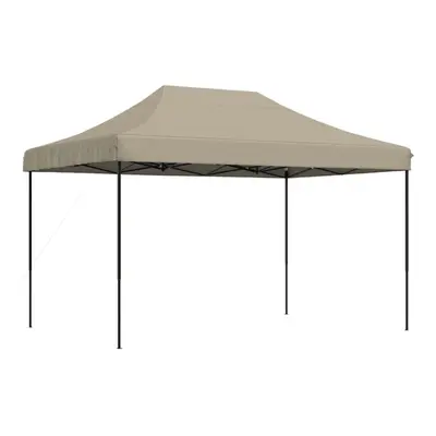 (taupe, without sidewall) vidaXL Foldable Party Tent Pop-Up with Sidewalls Patio Gazebo Canopy S