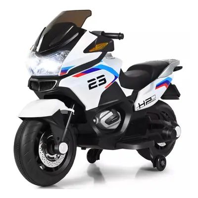 Kids Ride Motorcycle 12V Electric Powered Motorbike W/Training Wheels