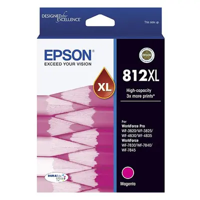 GENUINE Original Epson 812XL High Capacity Magenta Ink Cartridge C13T05E392