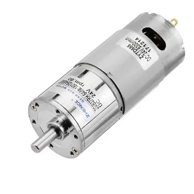 24V 80rpm Gear Motor Reduction DC