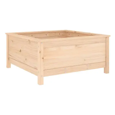 (natural pine, 82.5 x 82.5 x cm) vidaXL Garden Raised Bed Outdoor Wooden Planter Pot Flower Bed 