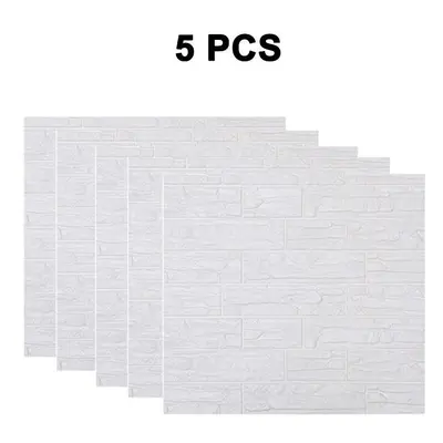 (5 Pcs) 1/5/10PCS 3D Wall Stickers Imitations Brick Bedroom Decor Waterproof Self-adhesive