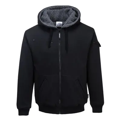 (XL, Black) Portwest Mens Pewter Full Zip Hoodie