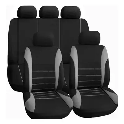 (Grey) Car Seat Cover Auto Interior Accessories Universal Styling