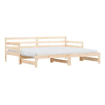 (natural, x cm) vidaXL Daybed with Trundle Sofa Bed Guest Bed Sleeper Sofa Solid Wood Pine