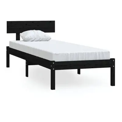 (black, x cm) vidaXL Solid Wood Pine Bed Frame Platform Wooden Bed Base Multi Colours/Sizes