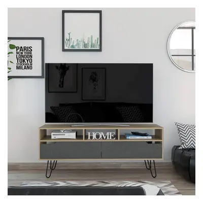 Dinan Luxury Wide Screen TV Rack with Wide Drawers and Extra Shelf Space