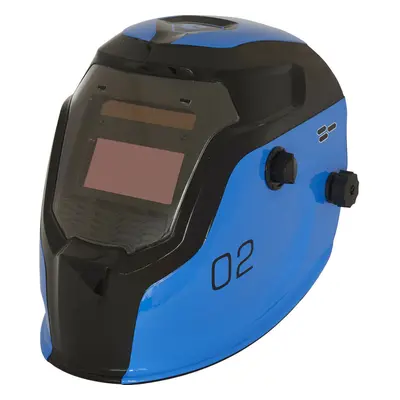 Blue Auto Darkening Welding Helmet - Shade Variable Control - Grinding Function