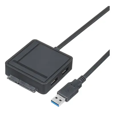 (US Plug) 5-In-1 Multifunctional USB 3.0 Docking Station SATA III Adapter with USB Hub Card Read