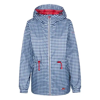 (L, Navy Gingham) Trespass Womens/Ladies Niggle TP75 Checked Waterproof Jacket