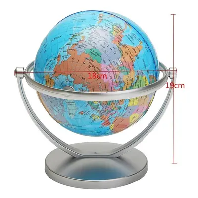 World Globe Earth Ocean Atlas Map With Rotating Stand Geography Educational Toy