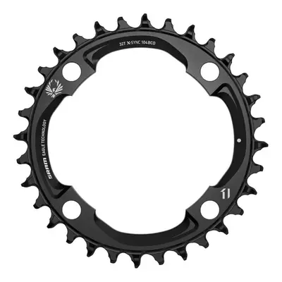 (32T, Black) SRAM Chain Ring X-Sync 104 BCD Alum Speed