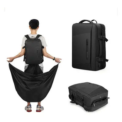 (raincoat) inch Laptop Backpack Raincoat Male Bag USB Recharging Multi-layer Anti-thief Travel B