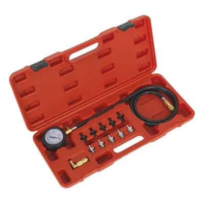 12 Piece Oil Pressure Test Kit - 65mm Gauge - Oil Pump Pressure - Quick Coupling