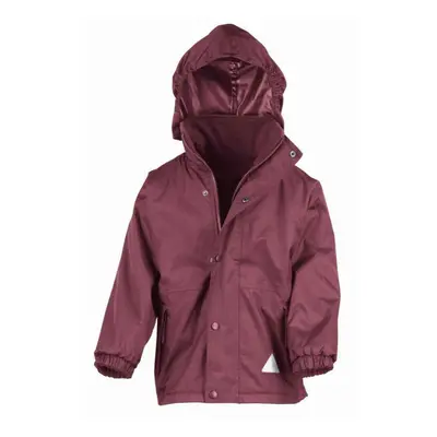 (7-8 Years, Burgundy/Burgundy) Result Childrens/Kids StormDri Reversible Jacket