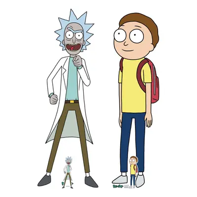 Rick And Morty Official Cardboard Cutouts Set of