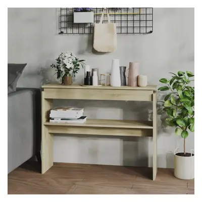 vidaXL Console Table Sonoma Oak Chipboard Living Room Couch Accent Side Table