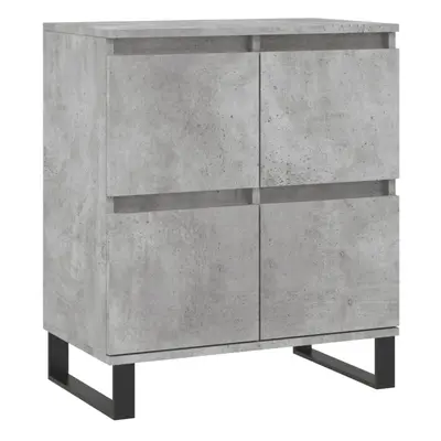 (concrete grey) vidaXL Sideboard Storage Cabinet Side Cabinet Cupboard White Engineered Wood