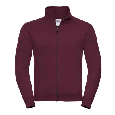 (S, Burgundy) Russell Mens Authentic Sweat Jacket