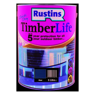 Rustins Quick Dry Timberlife - Clear 5ltr