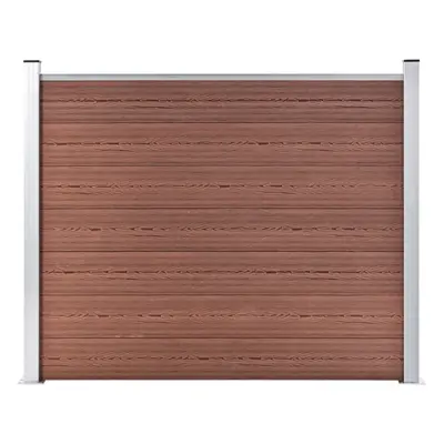 Fence Panel WPC 180x146 cm Brown