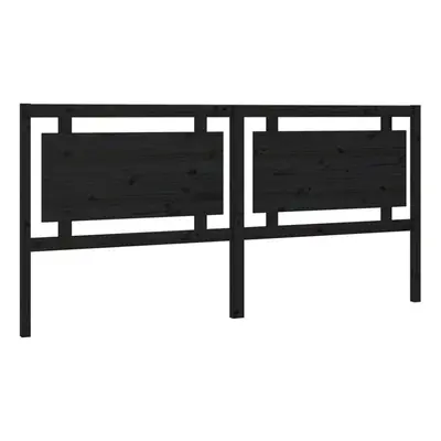 (black, 205.5 x x cm) vidaXL Bed Headboard Home Bedroom Decorative Bed Header Panel Solid Wood P