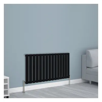 (600x1020mm Single, Black) NRG Horizontal Vertical Flat Panel Designer Radiator Central Heating 