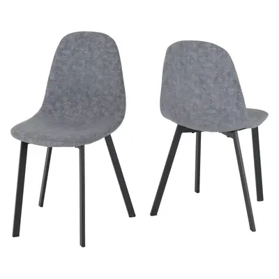 Berlin Chair Dark Grey Fabric Priced for set of