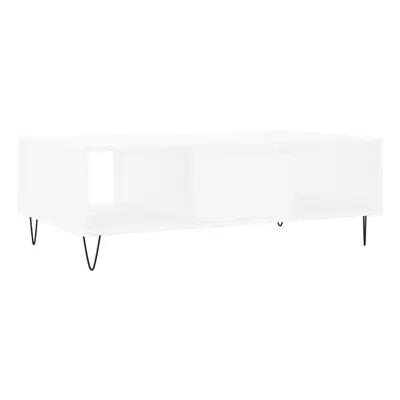 (white) vidaXL Coffee Table Side Table Telephone Table Concrete Grey Engineered Wood