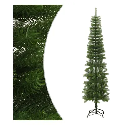 (240 x cm) vidaXL Artificial Slim Christmas Tree with Stand PE Christmas Tree Multi Sizes