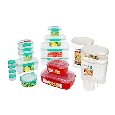 New Home Kitchen Storage & Organisation Gift Pack | Containers | Lunch Boxes, Meal Prep Containe