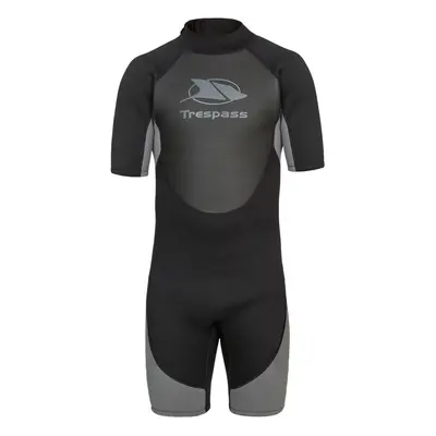 (XS, Black) Trespass Mens Wetsuit Short Sleeved Neoprene Scuba