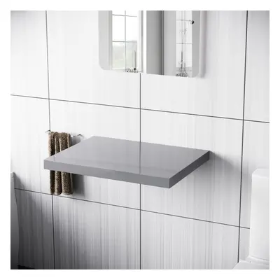 Selpha Wall Mounted Floating Countertop Basin Shelf x mm - Light Grey