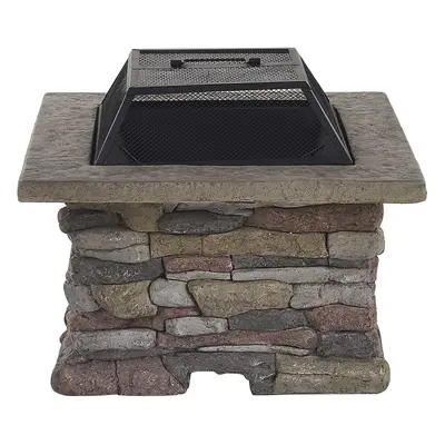 Rectangle Fire Pit Grey KELUD