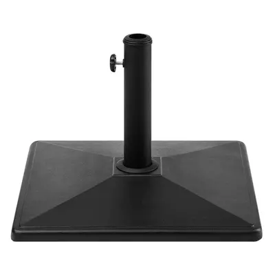 Square Concrete Parasol Base Black