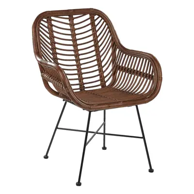 Dining Chair CANORA Rattan Brown