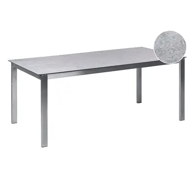 Garden Table Glass Grey COSOLETO