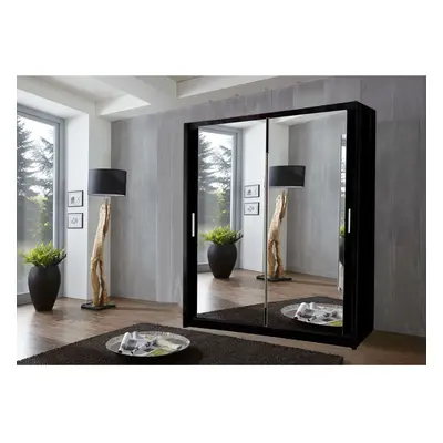 (150 cm, Black) Modern Milan Wardrobe In Sizes Colors