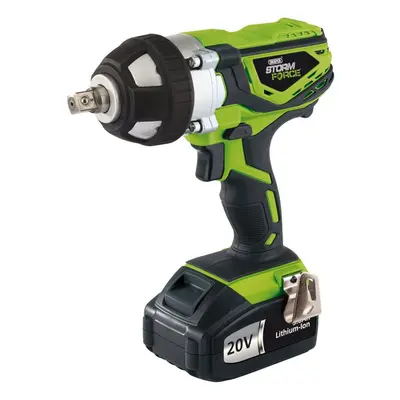 Draper Storm Force® 20V Cordless Impact Wrench, 1/2"" Sq. Dr., 400Nm, x 3.0Ah Battery