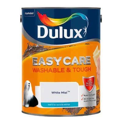 DULUX Easycare Washable & Tough MATT Colours 5L (White Mist)