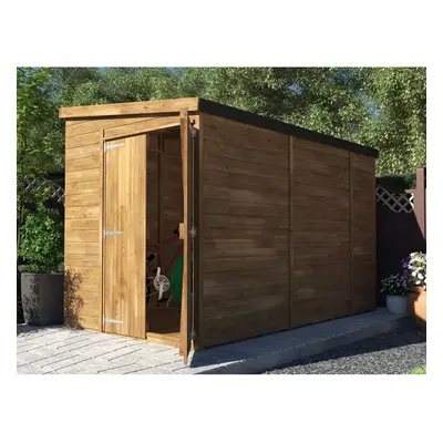 Dunster House Wooden Garden Shed 1.8m x 3m Overlord with Pent Roof