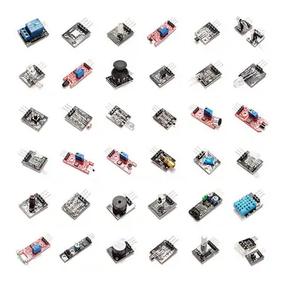 37 In Sensor Module Board Set Starter Kits - products that work with official Arduino boards