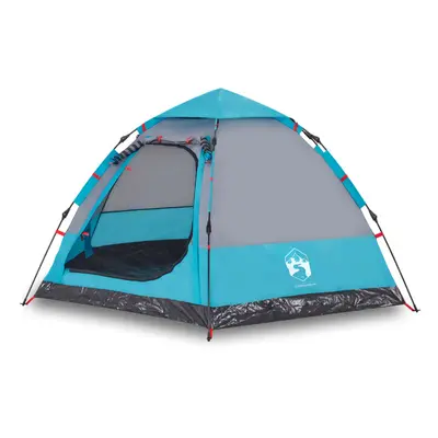 (Blue, x x cm) vidaXL Camping Tent Cabin 4-Person Lightweight Dome Tent Blue Quick Release